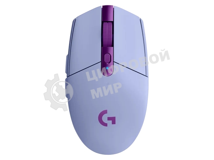 Мышь беспроводная Logitech G304 Lightspeed фиолетовый, 12000 dpi, радиоканал, USB, кнопки - 6