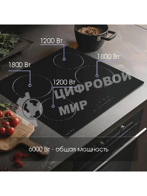 Электрическая варочная панель Zigmund & Shtain CN 42.6 B Hi-Light, независимая, черный