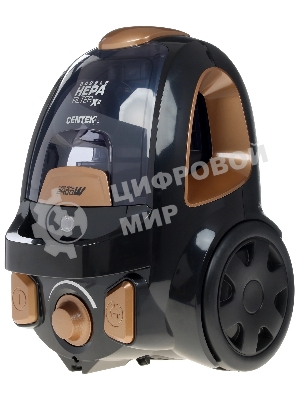 Пылесос Centek CT-2534 черный/бронзовый, 450/2400 Вт, уборка сухая, пылесборник контейнер 2 л