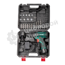 Дрель-шуруповёрт FAVOURITE DC 1202 PROMO SET, 12 В, 2 Ач, 22 Нм, щеточный