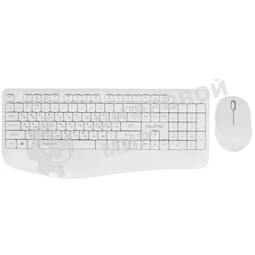 Комплект клавиатура+мышь Qumo Space K57/M75 беспроводной, USB, 1200 DPI, белый