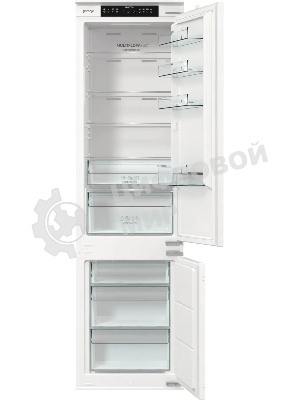 Встраиваемый холодильник Gorenje NRKI519141 белый двухкамерный 207/68 л морозилка снизу, No Frost