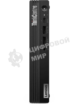 Мини ПК Lenovo ThinkCentre Tiny M70q-5 slim i7 14700T (1.3) 16Gb SSD 512Gb UHDG 770 без ОС GbitEth WiFi BT 135W kb мышь клавиатура черный (12TD003UUM)