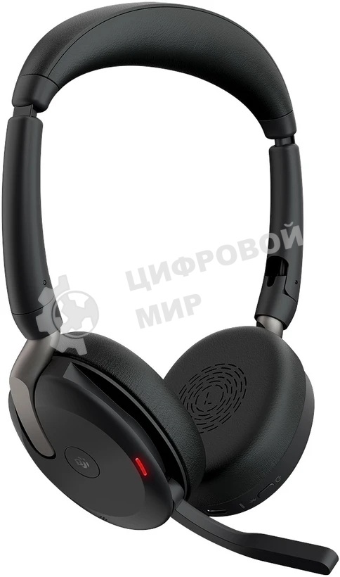 Гарнитура Jabra Evolve2 65 Flex чёрный, беспроводная, Bluetooth, до 32 ч