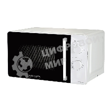Микроволновая печь Willmark WMO-281XW белый, 20 л, 700 Вт, переключатели - поворотный механизм