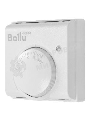 Комплект обогреватель инфракрасный Ballu BIH-GTW-1.0 + BMT-1 белый, 1000 Вт, 20 м2, термостат