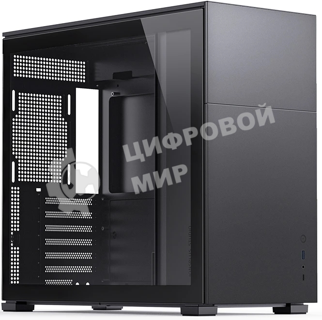 Компьютерный корпус без блока питания JONSBO D41 STD Black ATX без БП, боковая панель из закаленного стекла, mini-ITX, micro-ATX, ATX, черный
