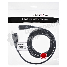 Кабель UPS to устройство 220V (IEC-320-C13/C14) 3м, 3G 0,75мм медь, Telecom