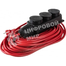 Удлинитель Power Cube PC-3G-3B-20(IP), 16А, 3 р с/з, 20 м, IP44