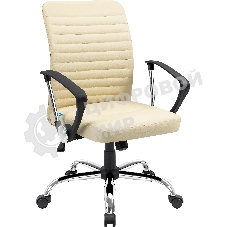 Кресло Defender DUBLIN бежевый, экокожа