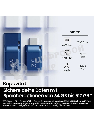Флешка USB Samsung MUF-512DA/APC 512Gb USB3.1 Type-C