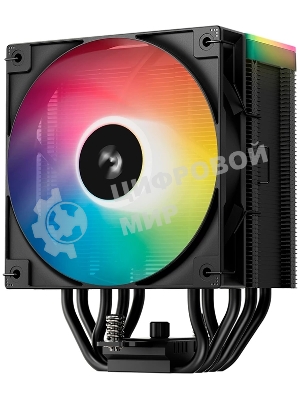 Кулер для процессора DEEPCOOL AG500 BK ARGb V2 черный 120мм алюминий+медь 1900rpm 29.4db 40pin 240W 160мм