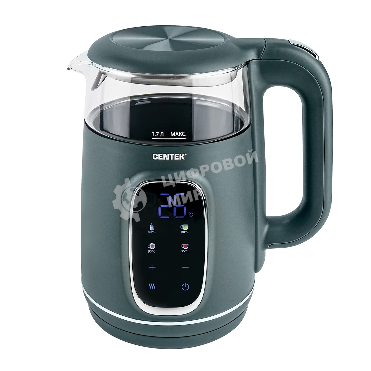 Чайник электрический CENTEK CT-0052 Green
