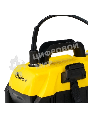 Мойка высокого давления 130/70 бар, KOLNER K140F, на 4 колесах, 1600Вт, 480л/ч, метал.помпа, шланг ВД 5м, кабель 5м, самовсас, Auto stop (пеногенератор)