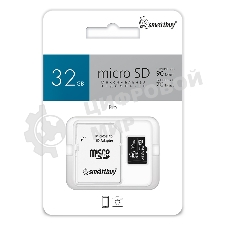 Флеш карта Smartbuy micro SDHC 32Gb Class10 PRO U3 R/W:90/70 Mb/s, адаптер в комплекте