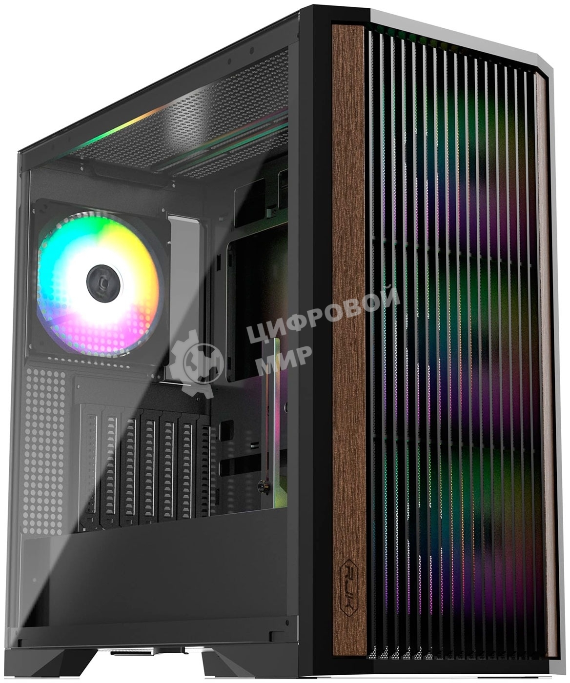 Компьютерный корпус без блока питания Case Raijintek AGOS MAX-MS4, Midi-Tower, TG, 4x140мм ARGB, 2xUSB 3.0 + 1xUSB Type-C, E-ATX, ATX, mATX, mITX черный