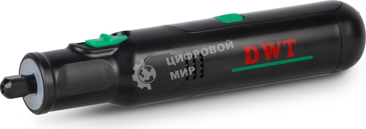 Прямошлифовальная машина (гравер) аккумуляторный DWT AGSP-07 TB /до 5000-30000 об.в мин/цанга 3.2 мм/6 скоростей/LED-подсветка/1.1 А·ч Li-ion/Type-C/черный (AGSP-07 TB)