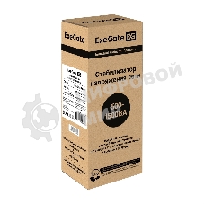 Стабилизатор ExeGate Power AD5000-1000 (1000VA/500W, диапазон 150...280В, 4 евророзетки)