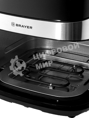 Аэрогриль Brayer 2044BR черный, 2200 Вт, 8 л, сенсор, 10 программ