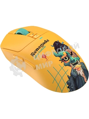 Мышь беспроводная/проводная A4Tech Bloody R72 Ultra желтый, 20000 dpi, радиоканал, USB-C, кнопки - 7