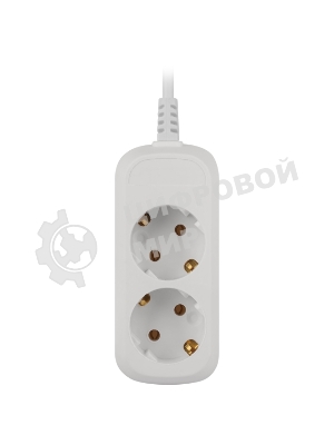 Удлинитель электрический ЭРА UDL-10-230-E Greenline 2 розетки с заземлением 3м ПВС 3x0.75мм2