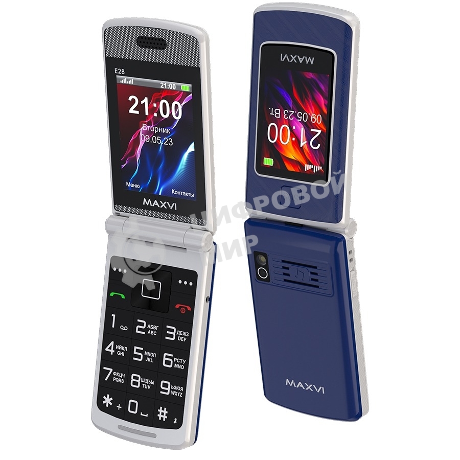 Мобильный телефон Maxvi E28 синий