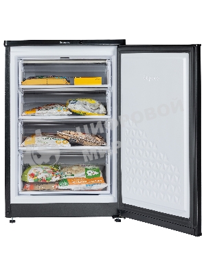 Морозильная камера Бирюса B514 черный 110л, 4 ящика