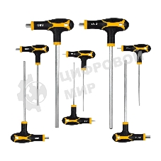 Набор шестигранных ключей Deli DL233108 8 шт. Материал: CR-V. Спецификация: 2x75 мм/2,5x75 мм/3x100 мм/4x100 мм/5x150 мм/6x150 мм/8x200 мм/10x200 мм. Удобная рукоять.