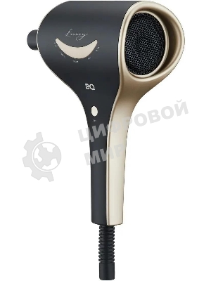 Фен BQ HD1211M черный/золотой, 1800 Вт, ионизация