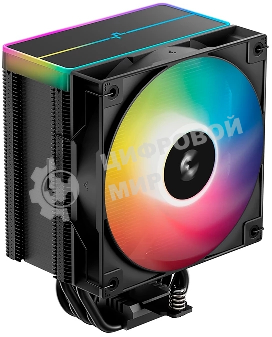 Кулер для процессора DEEPCOOL AG500 BK ARGb V2 черный 120мм алюминий+медь 1900rpm 29.4db 40pin 240W 160мм
