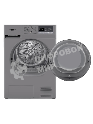 Сушильная машина Maunfeld MFDM168SL02 нержавеющая сталь, 8 кг, сушка - тепловой насос, программ - 16, 59.5 x 84.5 x 61 см