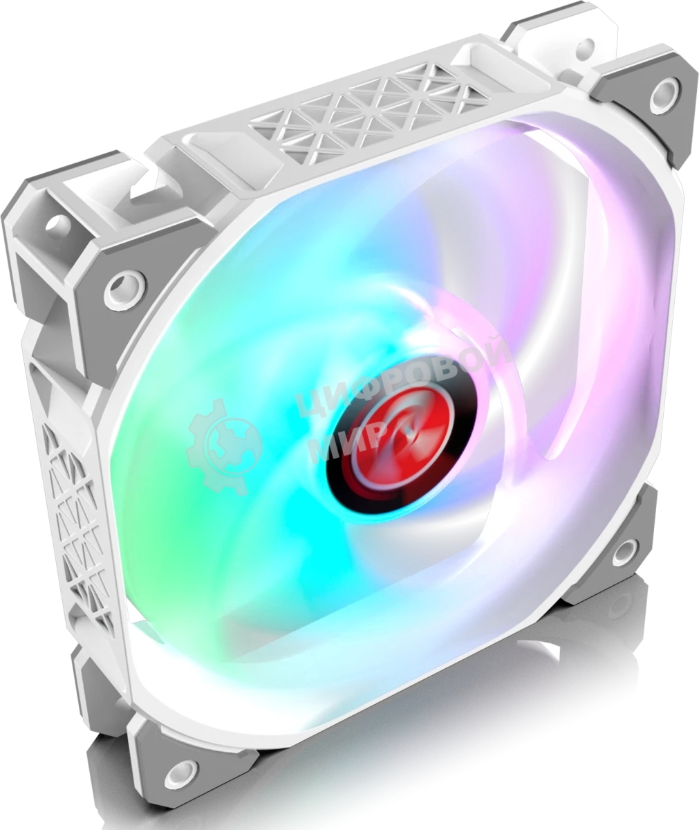 Вентилятор для корпуса Case Cooler Raijintek AGERAS 12 ARGb-1 (120x120x25мм, 4-pin PWM, 67.38CFM, 33dBA, 2200RPM, белый)