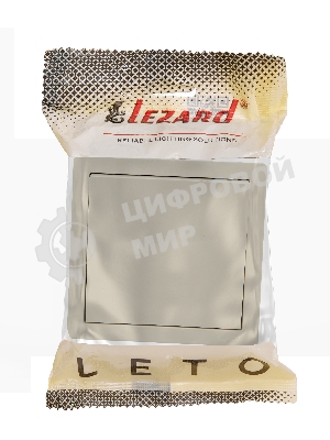 Выключатель 1-кл. ОП LETO крем LEZARD 752-0300-100
