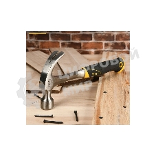 Молоток-гвоздодер Deli DL5072 450 гр, цельнокованный, прорезиненныя рукоять