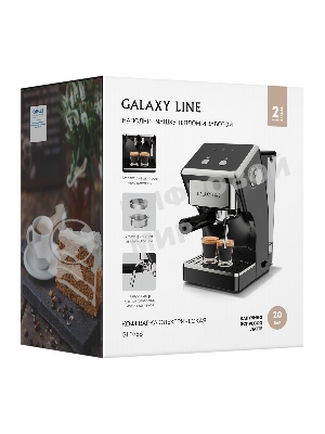 Кофеварка электрическая Galaxy Line GL 0756 черный, исп. кофе - молотый, 1,5 л, 1500 Вт, 20 бар
