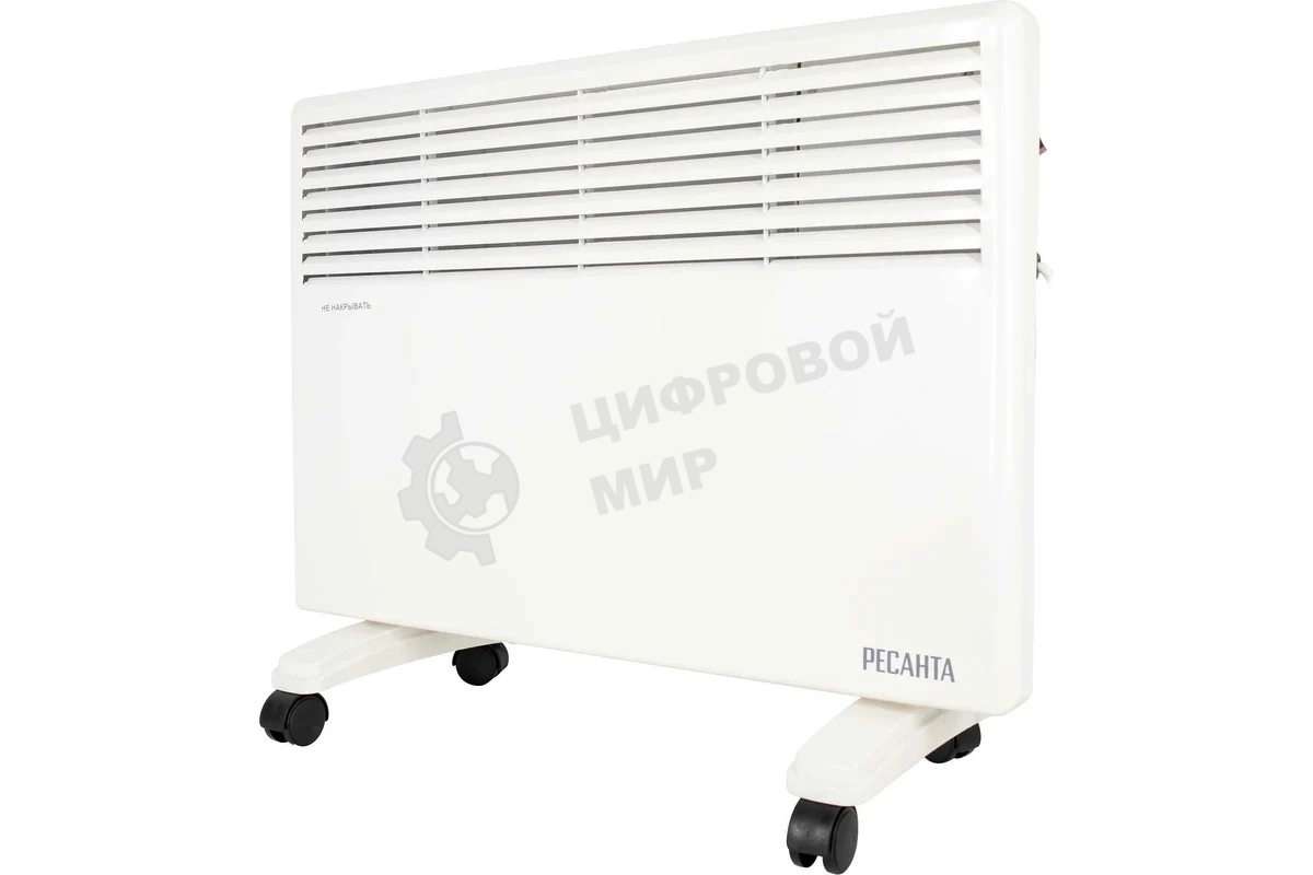 Конвектор электрический Ресанта ОК-2000Е белый, 2000 Вт, 20 м2, термостат, дисплей