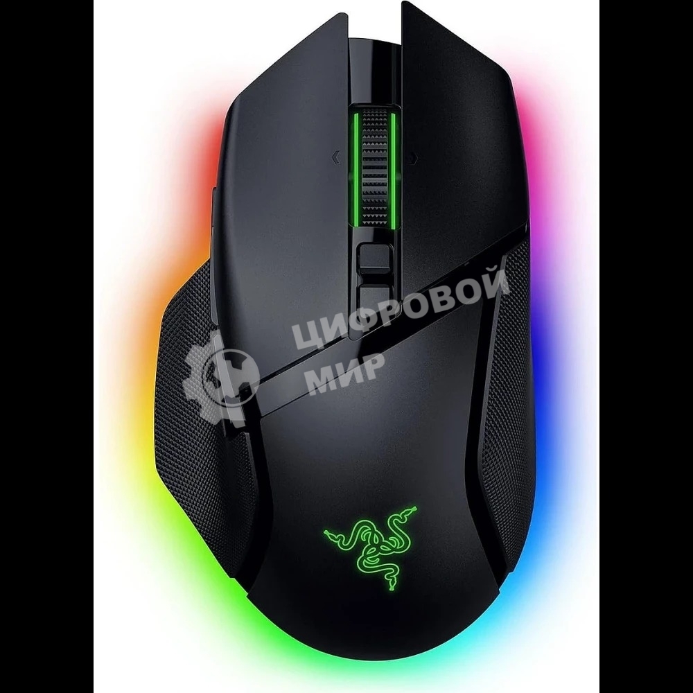 Мышь беспроводная/проводная Razer Basilisk V3 Pro 35K черный, 35000 dpi, радиоканал, Bluetooth, USB, кнопки - 11
