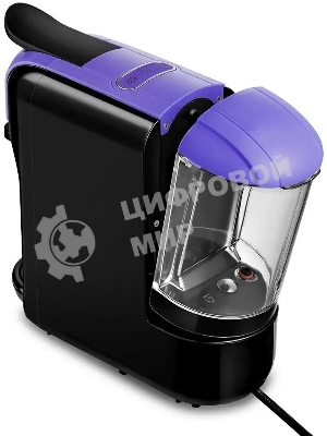 Кофемашина Kitfort КТ-7105-1 1450Вт черный/фиолетовый