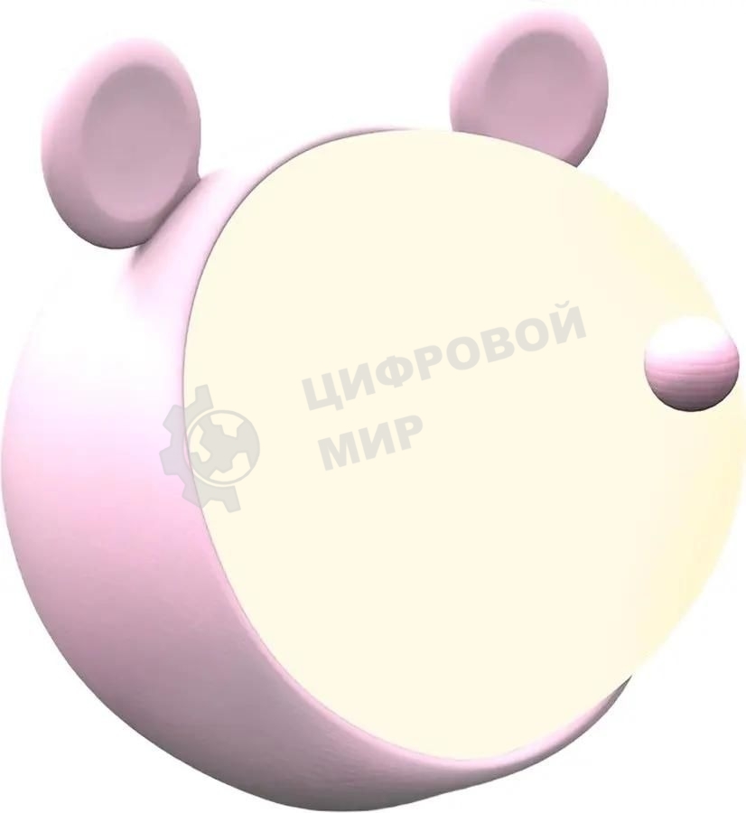 Ночник Gauss NN7024 мышка розовый