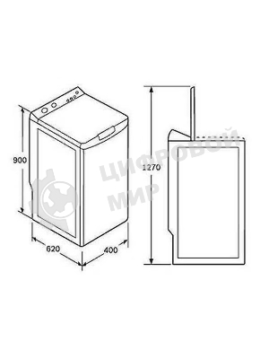 Стиральная машина Indesit BTW B7220P белый, загрузка вертикальная 7 кг, 1150 об/мин., класс: Е
