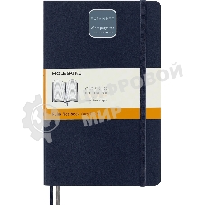 Блокнот Moleskine CLASSIC SOFT EXPENDED QP616EXPB20 Large 130х210 мм, 400 страниц, линейка, мягкая обложка, синий сапфир