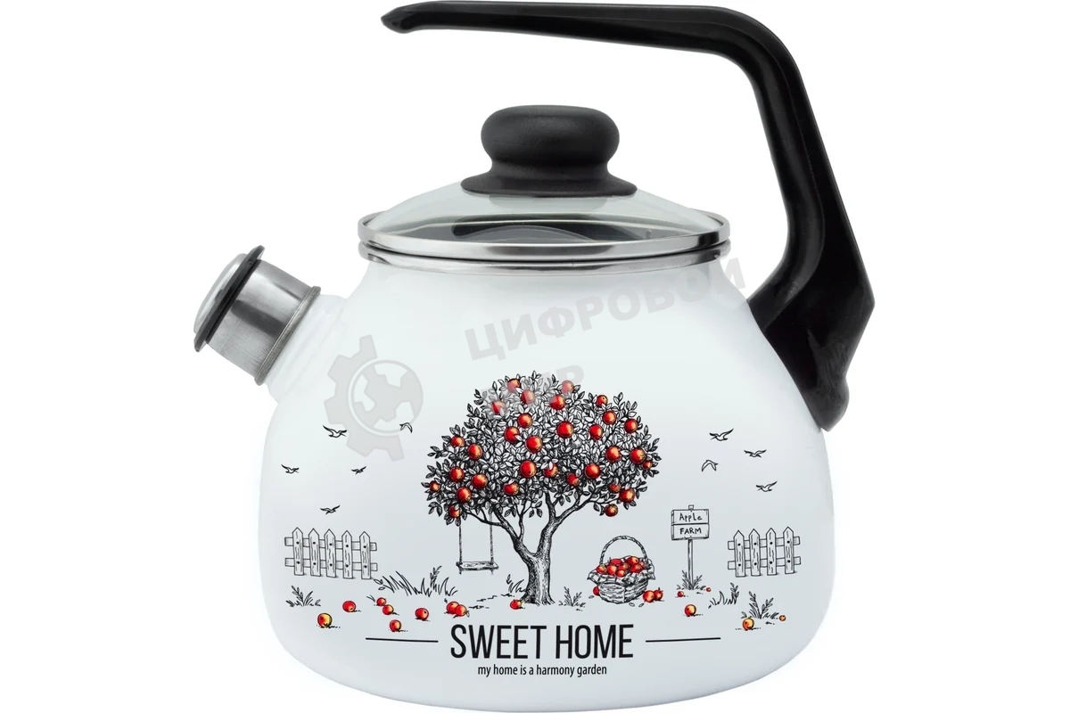 Чайник APPETITE 4с209я Apple Tree эмал 3,0л