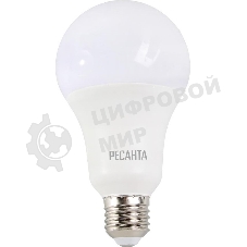 Лампа светодиодная Ресанта LL-R-A80-20W-230-6K-E27 груша