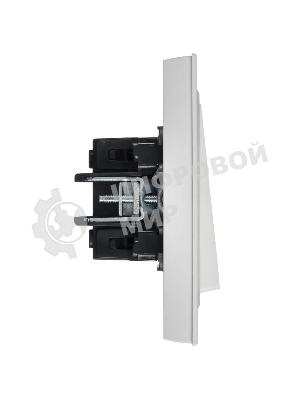 Выключатель 1-кл. СП BRITE ВСР10-1-0-БрАБ 10А в сборе арктич. бел. IEK BR-V10-0-10-K91-F