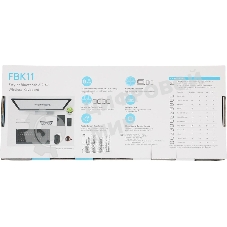 Клавиатура беспроводная A4Tech Fstyler FBK11, USB, Bluetooth/Радиоканал, черный/серый
