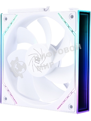 Кулер для корпуса Thermalright TL-M12QRW Reverse (124x120x25mm, 4-pin PWM, ARGB, 47.6CFM, 23.2dBA, 1500RPM, White)