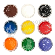 Гуашь Silwerhof Монстрики, 9 цветов, баночка, 20 мл, картонная коробка