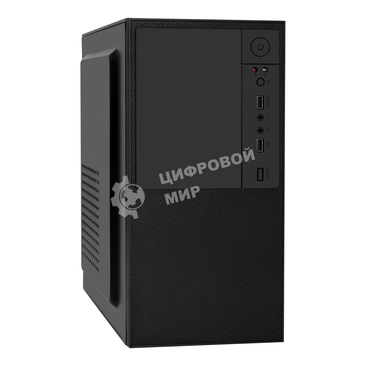 Компьютерный корпус Minitower ExeGate BAA-308-AAA400 (mATX, БП AAA400 с вент. 8см, 2хUSB, HD Audio, черный)