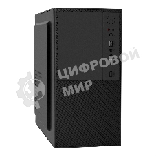 Компьютерный корпус Minitower ExeGate BAA-308-AAA400 (mATX, БП AAA400 с вент. 8см, 2хUSB, HD Audio, черный)