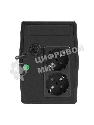 Источник бесперебойного питания ExeGate Power NB-800.LED.AVR.2SH (800VA/480W, LED, AVR, 2*Schuko, батарея 12V 9Ah, Black)